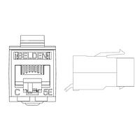 Đầu Nối Mô-đun / Đầu Nối Ethernet CAT5e JACK ĐỎ 24 CÁI MỖI GÓI Belden RV5MJKURD-B24