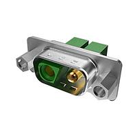 Đầu nối D-Sub tiếp xúc hỗn hợp 5W5 chân RA hàn vỏ kích thước B 40A Amphenol FCI DBV5W5P80C5M40LF