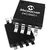 EEPROM 1Mbit 3.4MHz I2C SERIAL, Nhiệt độ công nghiệp, ECC, MSOP Microchip Technology 24CSM01T-I/MS