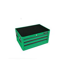 TOPTUL GCAZ0007 W/3-Drawer Tool Chest GENERAL SERIES- ສີຂຽວ (104 pcs)