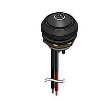 Công tắc tiêu chuẩn PBS 12mm SPST 0.1A 48V nhựa tạm thời Lumex W48-1-RB-N-YL-B