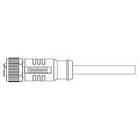 Amphenol LTW MSDS-04BFFM-SL8E01 Sensor Cables / Actuator Cables M12 Circular Metric Connector, D Code, Ethernet EtherCAT, Metal, 4A, 04 pins, Female Connector, Female Contact, Straight, Screw Thread, Overmolded, Length 1000mm, IP68 / IP69K