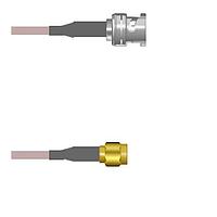 Amphenol Custom Cable Q-0K03C000R084i RF Cable Assemblies BNC-SP/SMA-SP G316D 84I