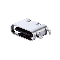 USB Type C Type C, 2.0, Ngang, Mạ vàng 3u, Gắn mặt giữa 1.6mm, 16 chân, T&R Same Sky (formerly CUI Devices) UJ20-C-H-G-MSMT-3-P16-TR