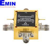FairviewMicrowave FMSW2026, 1.85mm SPDT PIN Diode Switch Absorptive(50 Ohm, 100MHz - 67 GHz, +27 dBm, 1.85mm Female)