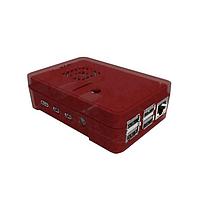 New Age Enclosures P2P-382613 エンクロージャー Raspberry Pi 4 エンクロージャー 3.8 x 2.6 x 1.3 インチ - ダークレッド、半透明