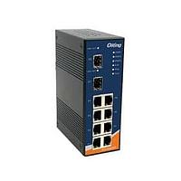 Switch Ethernet Quản lý 10 cổng; 8FE + 2 ổ cắm SFP 100/1000 ORing IES-3082GP