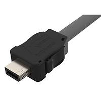 Amphenol Commercial Products ND9ACA2B0G Cat 6a ix Industrial Cable, ix pigtail, Type A, 2m, 26AWG 8 Wire LSZH Cable,Cat 6A, Gold 8u"