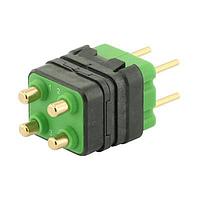 Eaton Souriau-Sunbank 8MQ2M0412RNS046E Modular Connectors - Push Pull MQuick module, unsealed, with male straight PCB contacts, delivered with cap
