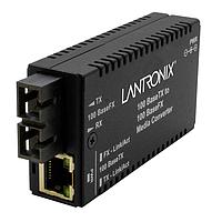 Lantronix M/E-TX-FX-01(SC)-UK メディアコンバーター MINI 100BASETX TO 100BASEFX SC MM 2KM 3.3V - UK