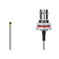 Bộ cáp RF I-Pex MHF I2BNC BH có vòng đệm. 50mm. RG178, Nâu GCT (Global Connector Technology) CABLE 272 RF-0050-2