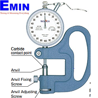 Đồng hồ đo độ dày vật liệu kiểu cơ TECLOCK SM-1201LW (10mm/0.001mm)