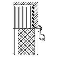Glenair MS25043-28D Receptacle Cover CAP W/CHAIN