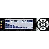 Matrix Orbital BLK204-7T-1U-BK-USB-GW PC Bay Inserts, LCD Characters G/Blk Txt G/Wht B/G Key w/ Black Bkt