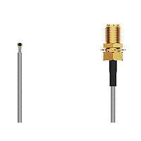 Bộ cáp RF I-Pex MHF42SMA STRJck R Mt 6 GHz, 200mm, 0.81mm xám GCT (Global Connector Technology) CABLE 355 RF-200-A