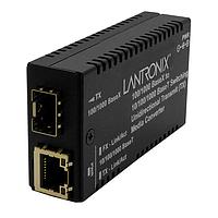 Bộ chuyển đổi phương tiện 10/100/1000BaseTX sang 1000Base SFP RX một chiều kèm nguồn -NA Lantronix M/GE-PSW-SFP-01-URX-NA