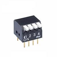 NKK Switches JS0304PP4-S DIPスイッチ 4ポジション ピアノDIP PC 25mA スティックチューブ