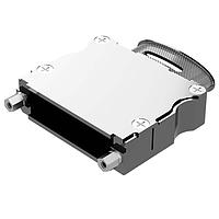 Vỏ Bọc D-Sub Có Dải Bọc Vỏ Bọc Hình Bầu Dục Có Rãnh Trên, F, Ren UNC 4-40 / Bộ Vòng Đệm, Kích Thước 3 Amphenol Positronic D25000APNT20/AA