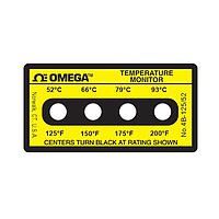 OMEGA 4B-A-125 不可逆四点水平温度标签 (200 °F)