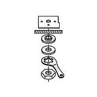 Keystone Electronics 4727 Mounts MTG KIT FOR TO-36