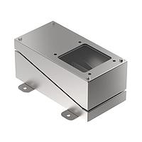 Bộ Vỏ Bảo Vệ Chịu Lực Nặng PresencePLUS P4; Thép Không Gỉ với Cửa Sổ Polycarbonate; phù hợp với Đèn Vòng P4 Góc Vuông & 80 mm; Chống Nước IP67 Banner Engineering P4RE67-P