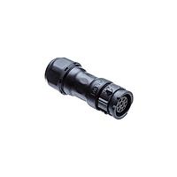 Amphenol LTW CC-03BMFA-QL8MNP Standard Circular Connector X-Lok, Middle Size, Plastic, 20A, 03 pins, Male Connector, Female Contact, Straight, Push Lock, Crimp, Field Installable without Pin, F8.0 - F10.0mm, IP68