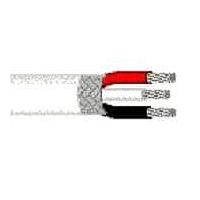 Dây âm thanh, điều khiển và thiết bị đo 22AWG 3 lõi có lớp chắn 500ft cuộn màu trắng Belden 9967 009500