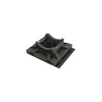 Essentra Components FTH-7-UVB-C Cable Tie Holder Cbl Tie Hldr,Screw Mnt,Black,1x1 in