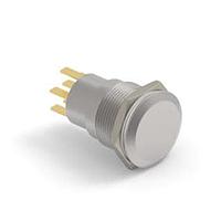 Công tắc nhấn AV19 DPL 0.4VA VÒNG DI CHUYỂN LED XANH 24V Alcoswitch - TE Connectivity 7-2213767-6