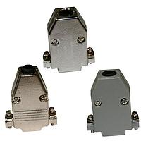 Vỏ bảo vệ hai mảnh 9 chân, đầu vào trên, nút cao su, VỎ NHỰA MÀU XÁM NorComp 979-009-010R031