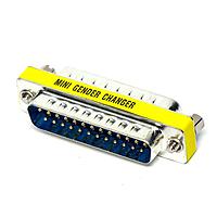 NorComp GCLP25M25M ຕົວແປ D-Sub ແລະ ຕົວປ່ຽນເພດ Mini Gender Changer 25P Male-Male