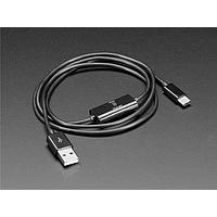 Cáp USB Loại C Dây Đơn với Công Tắc Dữ Liệu/Sạc - Dài 1 mét Adafruit 4696