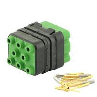 Eaton Souriau-Sunbank 8MQ2M0816PBS Modular Connectors - Push Pull MQuick module, unsealed, with male crimp contacts, delivered with cap