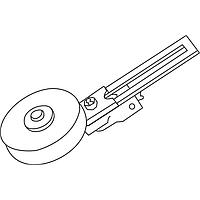 Honeywell LSZ52W Switch Hardware 1.6"x0.50" roller ruber adjust lever