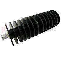 Fairview SA18S50W-30 30 dB Fixed Attenuator SMA Male To SMA Female Up To 18 GHz Rated To 50 Watts With Black Aluminum Heatsink Body