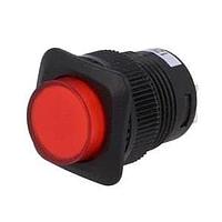 Shin Chin R13-508BL-05-BRR プッシュボタンスイッチ 4P SPST OFF-ON 発光 赤色LED