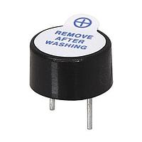 Same Sky (formerly CUI Devices) CMI-9605-1280T Electromagnetic buzzer, 9.6 mm x 5 mm deep, M, 12 VDC, 80 dB, Through Hole, Audio Indicator