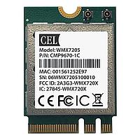 Mô-đun Bluetooth và Wi-Fi CMP9670 Wi-Fi 6e 3 băng tần 2x2 MU-MIMO DBS BT5.2 Card Mini-PCIe kích thước nửa CEL CMP9670-2C