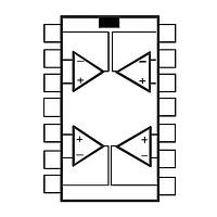 Bộ khuếch đại thuật toán công suất thấp đầu vào/đầu ra rail-to-rail STMicroelectronics LMV324IYPT