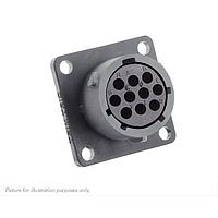 Eaton Souriau-Sunbank UTSX01210SY Receptacles Square flange receptacle, without backshell, for 10 female contacts, IP68/69K, keying Y