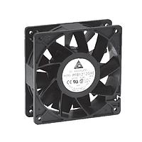 Quạt ống trục DC Tubeaxial, 120x38mm, 48VDC, Vòng bi cầu, Dây dẫn, Cảm biến rotor khóa Delta Electronics, Inc. PFB1248EHE