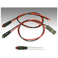 BIVAR PM3HD5VW17 LED Panel Mount Indicators HE Red 635nm 50mcd Diff Lens Wire