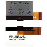 Newhaven Display NHD-C12864GG-RN-GBW Graphic LCD Modules 128 X 64 STN-GRAY 55.5 X 38.0 X 2.0