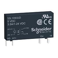 Rơ le trạng thái rắn 3.5A 1-24VDC 3-12VDC SSR SLIM 1 SCHNEIDER SSL1D03JD