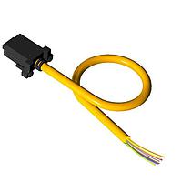 Banner Engineering CSRB-M1240M1244 Sensor Cables / Actuator Cables Splitter M12M to M12F and M12F connectors; 4-pin, Non-Shielded, IP68, AWG 22; Black PUR cord, Straight Connectors; Trunk: 0 m; Branches: 1.2 m