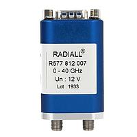 Radiall R577843107 同軸スイッチ DPDT Ramses SMA2.9 40GHz ラッチングインジケーター 28Vdc TTL ダイオード D-subコネクタ