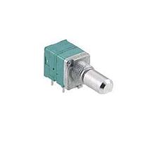 Bộ đơn quay / L1=15mm / 10k ohm, 1B / Có công tắc nhấn 0.5mm : 5R4211 / Có điểm dừng trung tâm Alps Alpine RK0971114Z1N