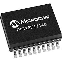 Microchip Technology PIC16F17146-I/SS MCUs 28KB Flash, 512B RAM, 128B EEPROM, 12b Diff. ADCC, 1xOP-AMP, 2x16-bit dual PWM
