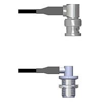 Amphenol Custom Cable Q-0E01S0008108i RF Cable Assemblies BNC-RP/N-RJB RG58 108I