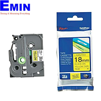 BROTHER TZE-641 Label printed (Black text on 18mm gold background)